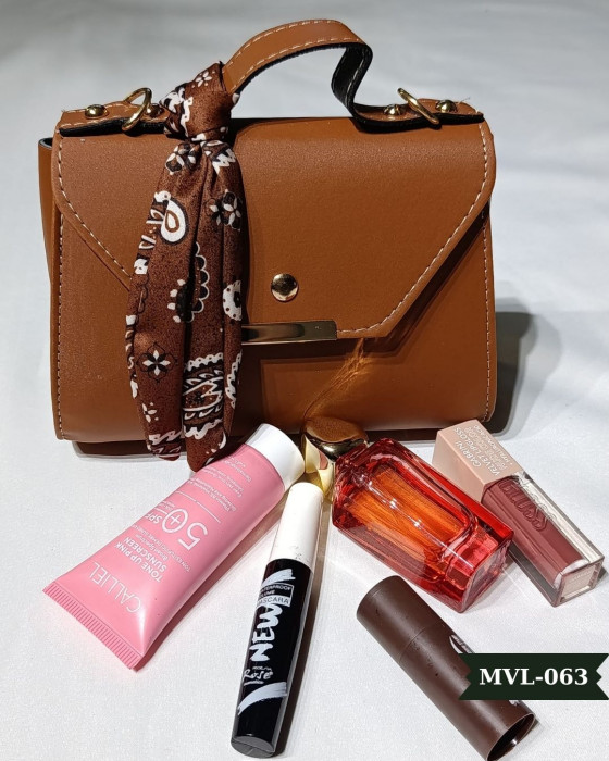 Vizon Fularlı Askılı El Çantası